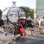 St. Petersburg (RUS) – Kutsche auf dem Palastplatz
