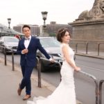 Budapest (H) – Hochzeitspaar auf der Kettenbrücke