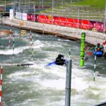 Augsburg (D) – Am Augsburger Eiskanal (Wildwasseranlage für Kanuslalom-Wettbewerbe)